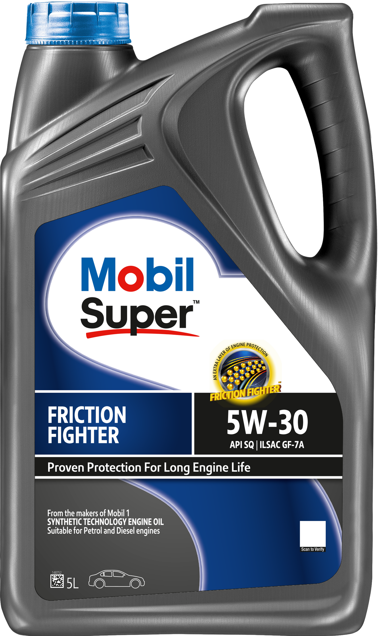 Mobil Super Friction Fighter 5W-30 - Synthetic Engine Oil