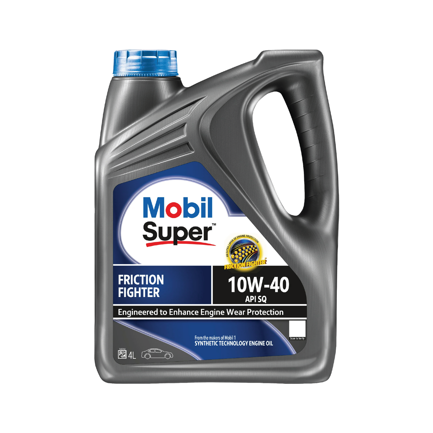 Mobil Super Friction Fighter 10W-40 - Synthetic Engine Oil