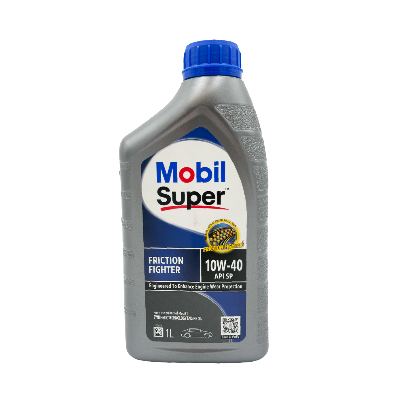 Mobil Super Friction Fighter 10W-40 - Synthetic Engine Oil 1LT