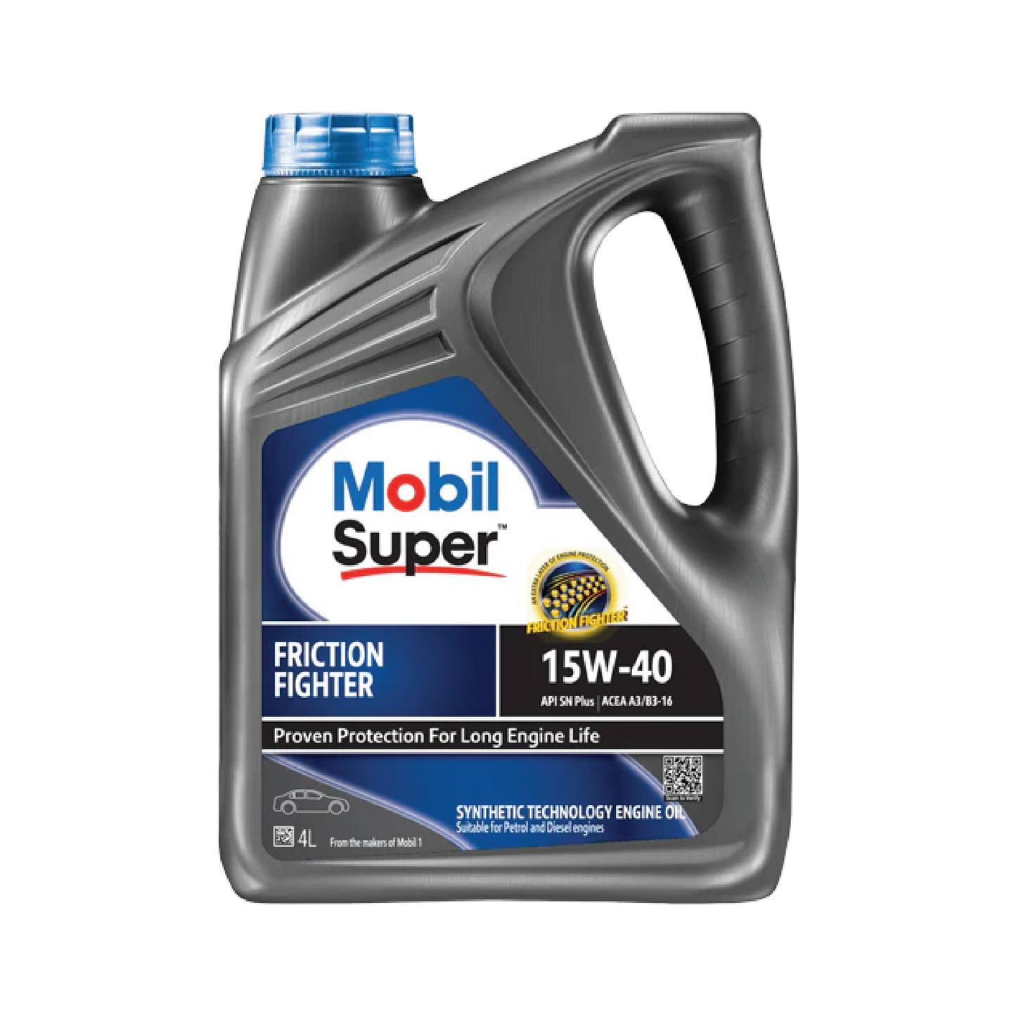 Mobil Super Friction Fighter 15W-40 - Synthetic Engine Oil