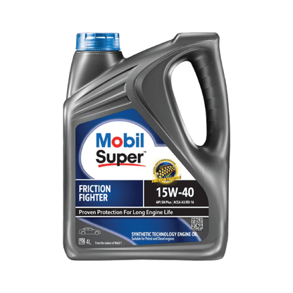 Mobil Super Friction Fighter 15W-40 - Synthetic Engine Oil
