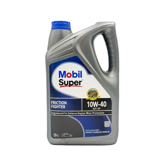 Mobil Super Friction Fighter 10W-40 - Synthetic Engine Oil 5LT